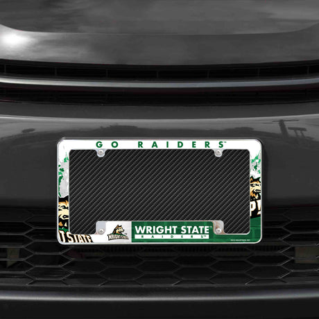 NCAA Wright State Raiders All Over Chrome Frame Fan Gear NCAA Wright State Raiders