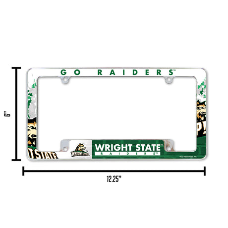 NCAA Wright State Raiders All Over Chrome Frame Fan Gear NCAA Wright State Raiders