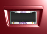 NBA Los Angeles Lakers Chrome License Plate Frame Fan Gear NBA Los Angeles Lakers