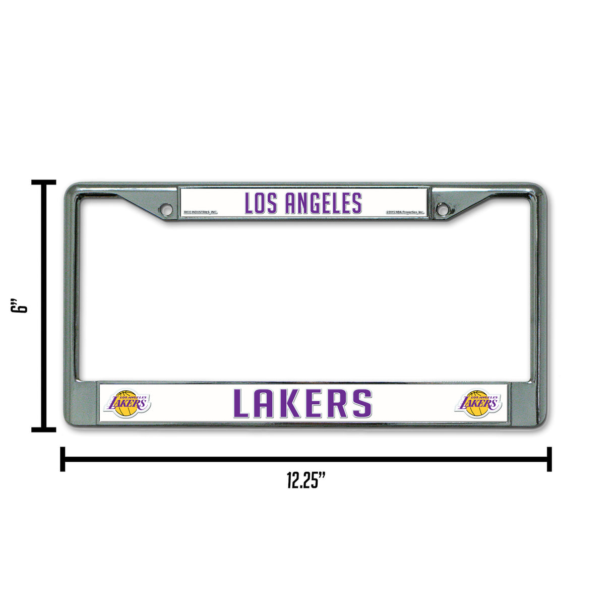 NBA Los Angeles Lakers Chrome License Plate Frame Fan Gear NBA Los Angeles Lakers