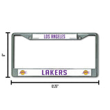 NBA Los Angeles Lakers Chrome License Plate Frame Fan Gear NBA Los Angeles Lakers