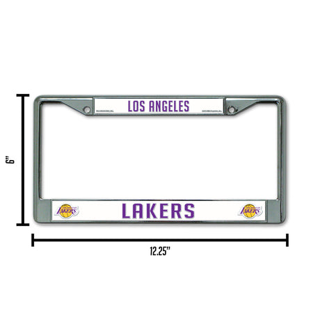 NBA Los Angeles Lakers Chrome License Plate Frame Fan Gear NBA Los Angeles Lakers