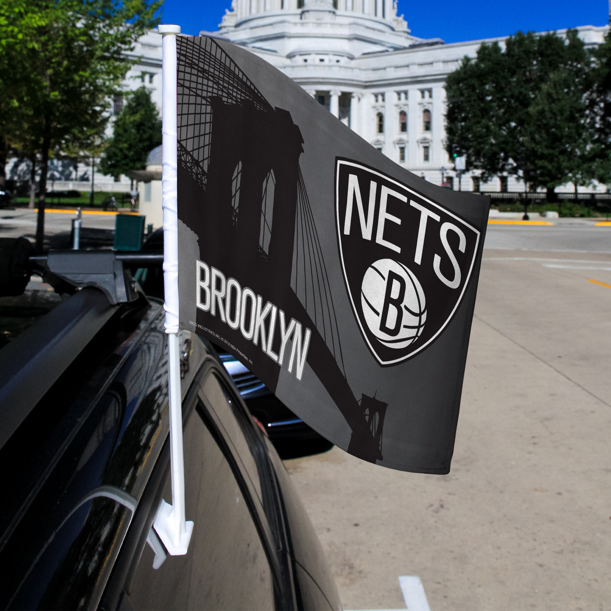 NBA Brooklyn Nets Car Flag Fan Gear NBA Brooklyn Nets