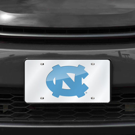NCAA North Carolina Tar Heels Silver Laser Cut Automobile Tag Fan Gear NCAA North Carolina Tar Heels
