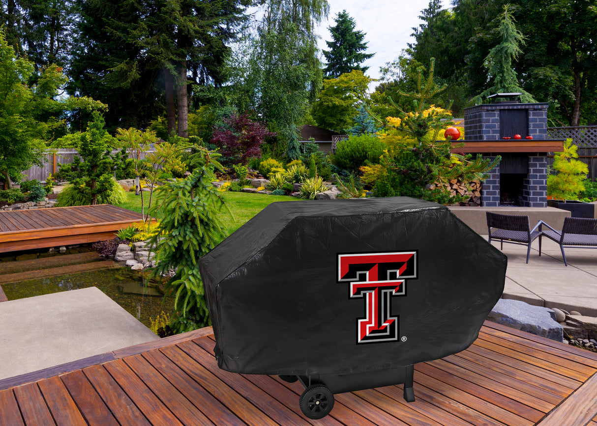 NCAA Texas Tech Red Raiders Grill Cover Deluxe Vinyl Fan Gear NCAA Texas Tech Red Raiders