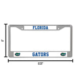 NCAA Florida Gators Chrome License Plate Frame Fan Gear NCAA Florida Gators