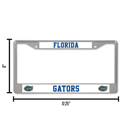 NCAA Florida Gators Chrome License Plate Frame Fan Gear NCAA Florida Gators
