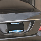 NCAA North Carolina Tar Heels Laser Cut Black Chrome License Plate Frame Fan Gear NCAA North Carolina Tar Heels