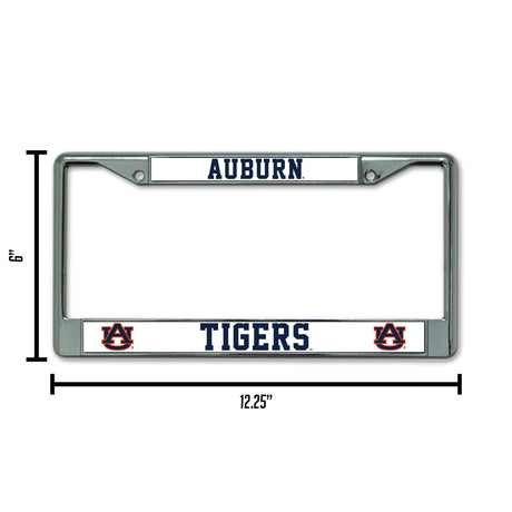 NCAA Auburn Tigers Chrome License Plate Frame Fan Gear NCAA Auburn Tigers