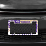 NCAA Western Carolina Catamounts All Over Chrome Frame Fan Gear NCAA Western Carolina Catamounts