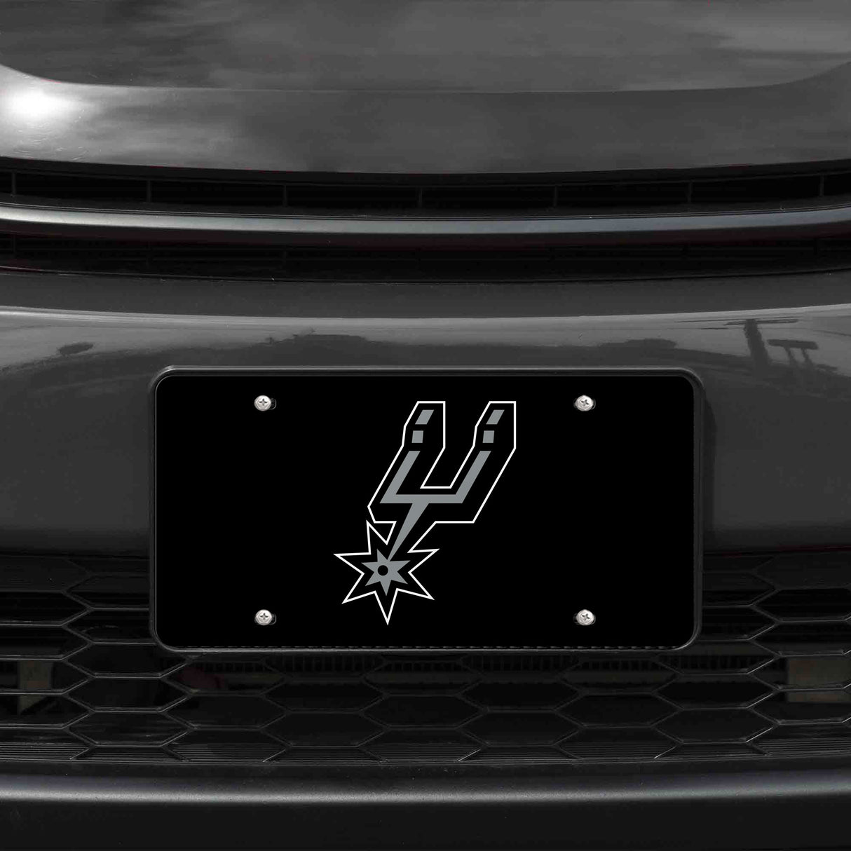 NBA San Antonio Spurs Laser Cut License Plate Tag Fan Gear NBA San Antonio Spurs