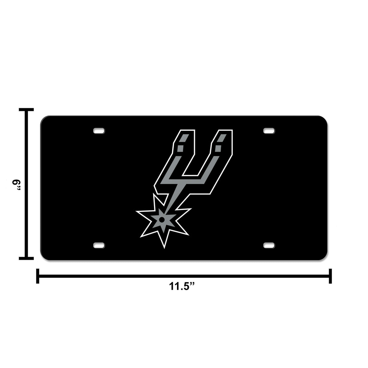NBA San Antonio Spurs Laser Cut License Plate Tag Fan Gear NBA San Antonio Spurs