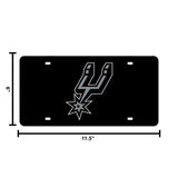 NBA San Antonio Spurs Laser Cut License Plate Tag Fan Gear NBA San Antonio Spurs