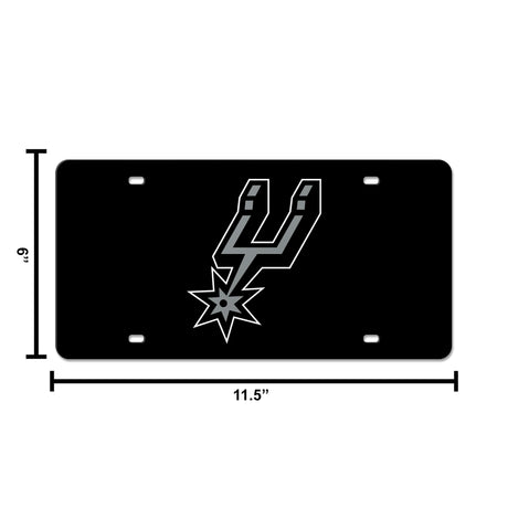 NBA San Antonio Spurs Laser Cut License Plate Tag Fan Gear NBA San Antonio Spurs