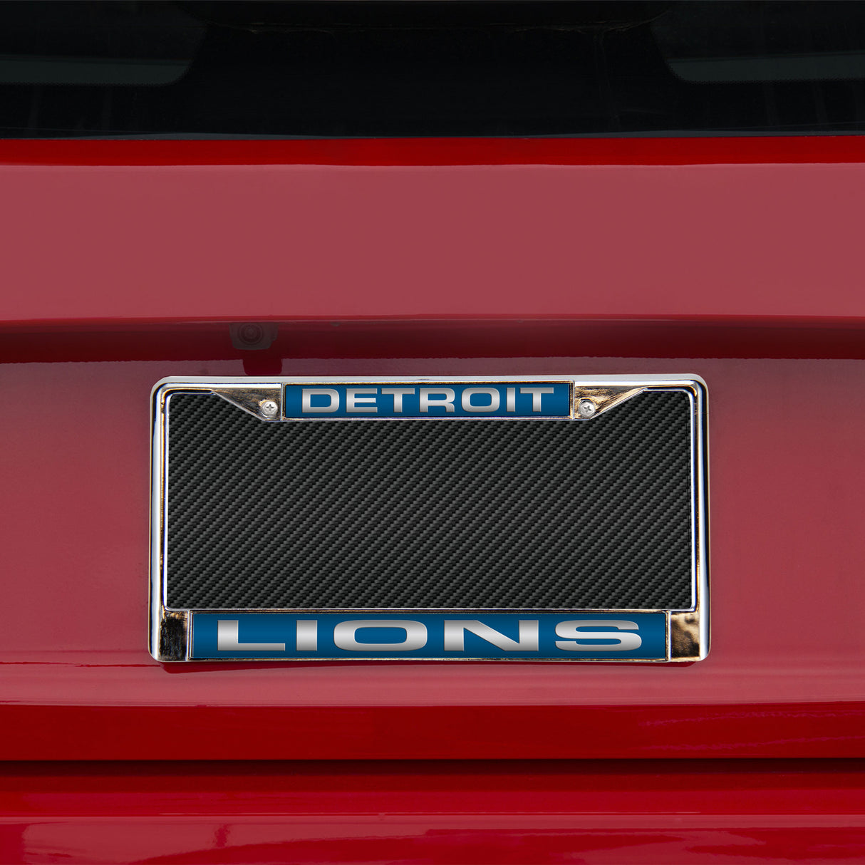 NFL Detroit Lions Laser Cut Chrome License Plate Frame Fan Gear NFL Detroit Lions
