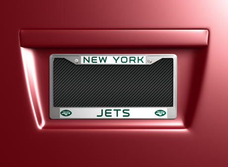 NFL New York Jets Chrome License Plate Frame Fan Gear NFL New York Jets