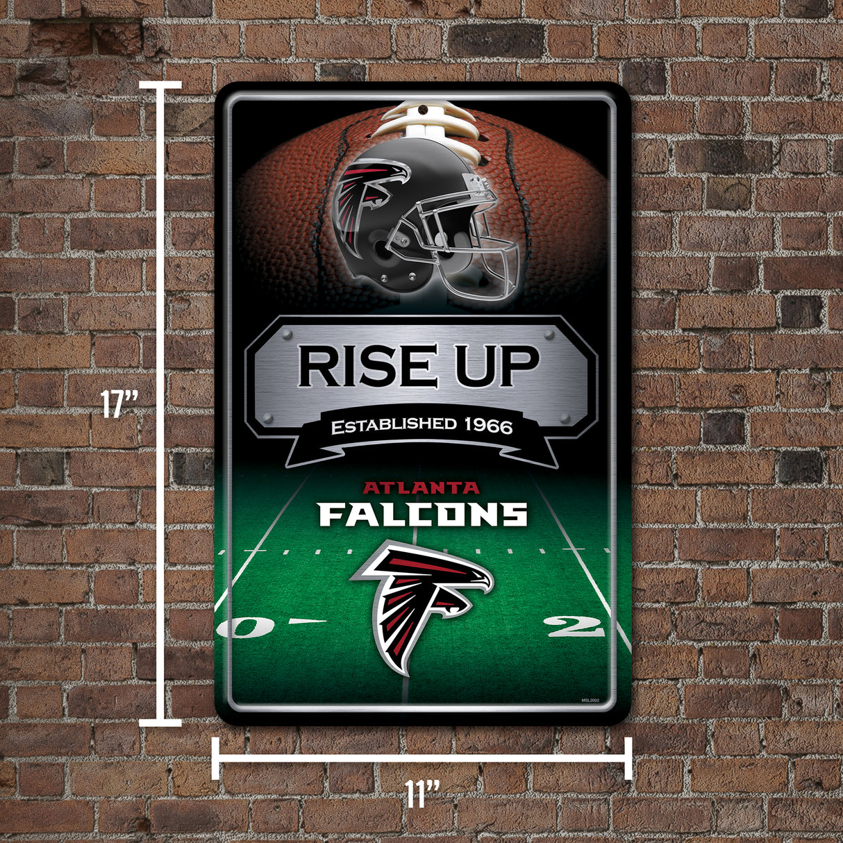 NFL Atlanta Falcons Large Metal Sign Fan Gear NFL Atlanta Falcons