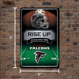 NFL Atlanta Falcons Large Metal Sign Fan Gear NFL Atlanta Falcons