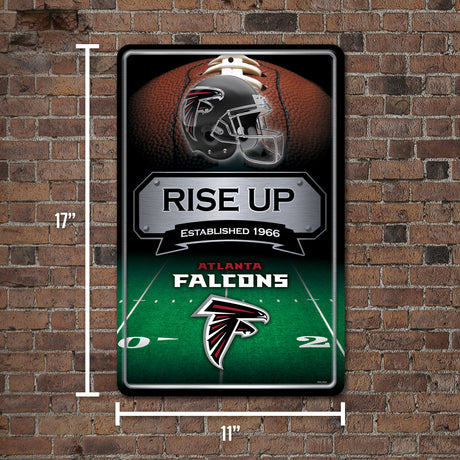 NFL Atlanta Falcons Large Metal Sign Fan Gear NFL Atlanta Falcons