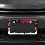 NCAA New Mexico Lobos All Over Chrome Frame Fan Gear NCAA New Mexico Lobos
