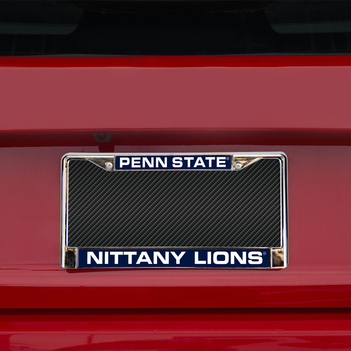 NCAA Penn State Nittany Lions - PSU Laser Cut Chrome License Plate Frame Fan Gear NCAA Penn State Nittany Lions