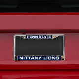 NCAA Penn State Nittany Lions - PSU Laser Cut Chrome License Plate Frame Fan Gear NCAA Penn State Nittany Lions