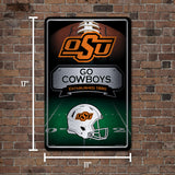 NCAA Oklahoma State Cowboys Large Metal Sign