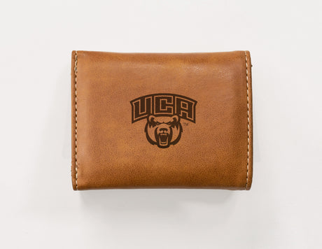 NCAA Central Arkansas Bears Laser Engraved Tri-Fold Wallet Fan Gear NCAA Central Arkansas Bears