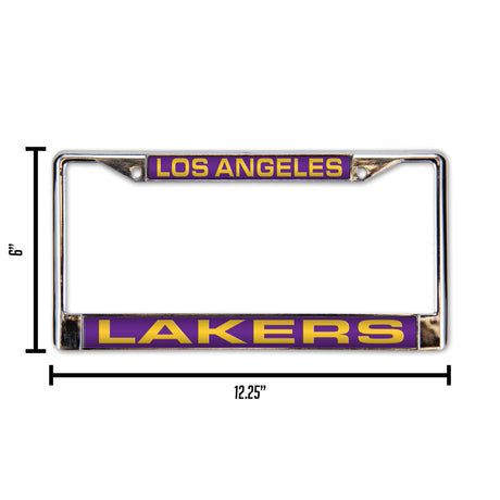 NBA Los Angeles Lakers Laser Cut Chrome License Plate Frame Fan Gear NBA Los Angeles Lakers