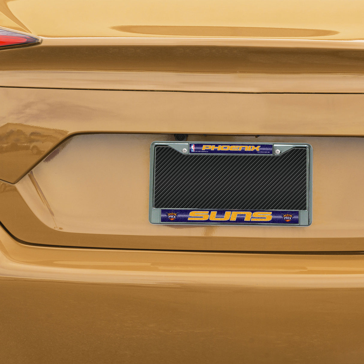 NBA Phoenix Suns Chrome Glitter License Plate Frame Fan Gear NBA Phoenix Suns