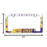 NCAA Wisconsin-Stevens Point Pointers All Over Chrome Frame Fan Gear NCAA Wisconsin-Stevens Point Pointers