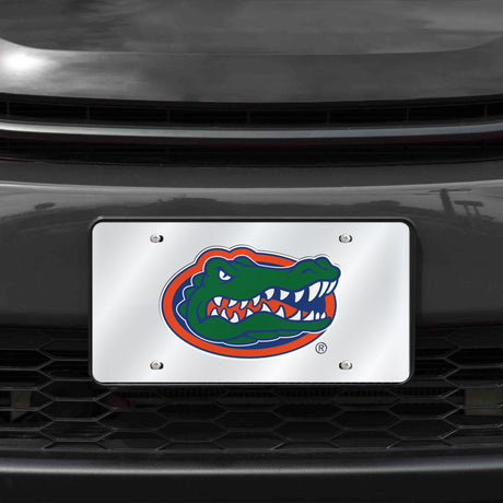 NCAA Florida Gators Silver Laser Cut Automobile Tag Fan Gear NCAA Florida Gators