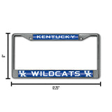 NCAA Kentucky Wildcats Chrome Glitter License Plate Frame Fan Gear NCAA Kentucky Wildcats