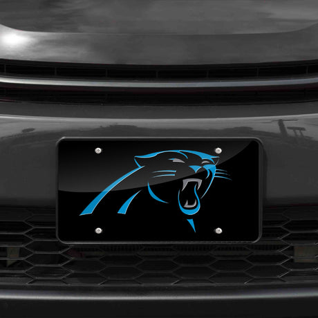 NFL Carolina Panthers Laser Cut License Plate Tag Fan Gear NFL Carolina Panthers