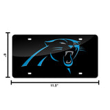 NFL Carolina Panthers Laser Cut License Plate Tag Fan Gear NFL Carolina Panthers