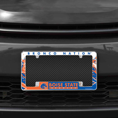 NCAA Boise State Broncos All Over Chrome Frame Fan Gear NCAA Boise State Broncos