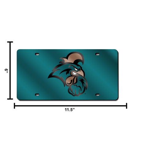 NCAA Coastal Carolina Chanticleers Laser Cut Automobile Tag Fan Gear NCAA Coastal Carolina Chanticleers