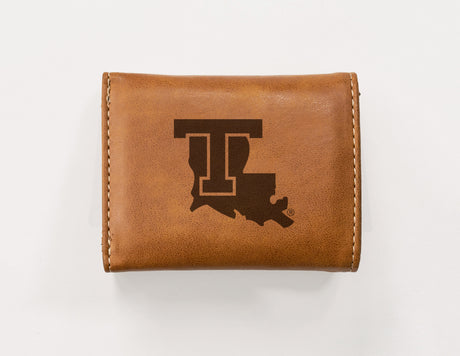 NCAA Louisiana Tech Bulldogs Laser Engraved Tri-Fold Wallet Fan Gear NCAA Louisiana Tech Bulldogs