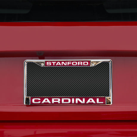 NCAA Stanford Cardinal Laser Cut Chrome License Plate Frame Fan Gear NCAA Stanford Cardinal