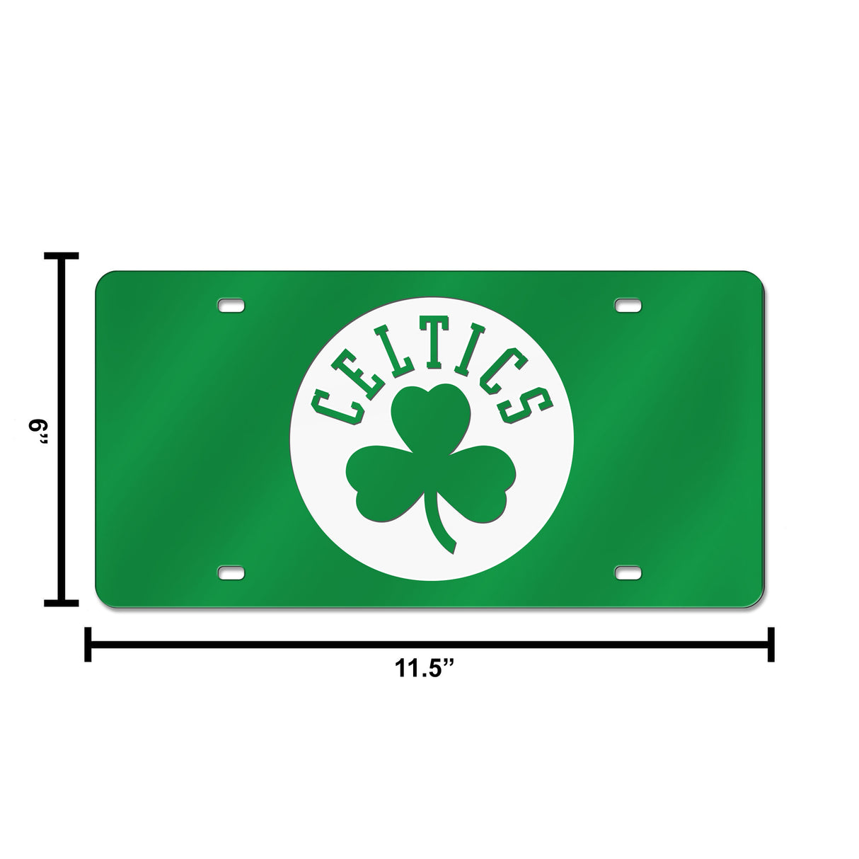 NBA Boston Celtics Laser Cut Automobile Tag Fan Gear NBA Boston Celtics