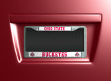 NCAA Ohio State Buckeyes Chrome License Plate Frame Fan Gear NCAA Ohio State Buckeyes