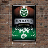 NCAA Colorado State Rams Large Metal Sign