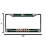 NCAA Ohio Bobcats Chrome Glitter License Plate Frame Fan Gear NCAA Ohio Bobcats