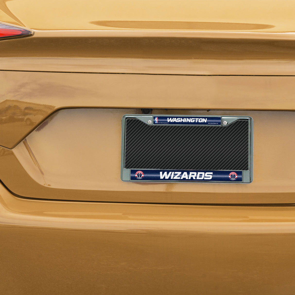 NBA Washington Wizards Chrome Glitter License Plate Frame Fan Gear NBA Washington Wizards