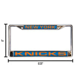 NBA New York Knicks Laser Cut Chrome License Plate Frame Fan Gear NBA New York Knicks