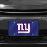NFL New York Giants Laser Cut License Plate Tag Fan Gear NFL New York Giants