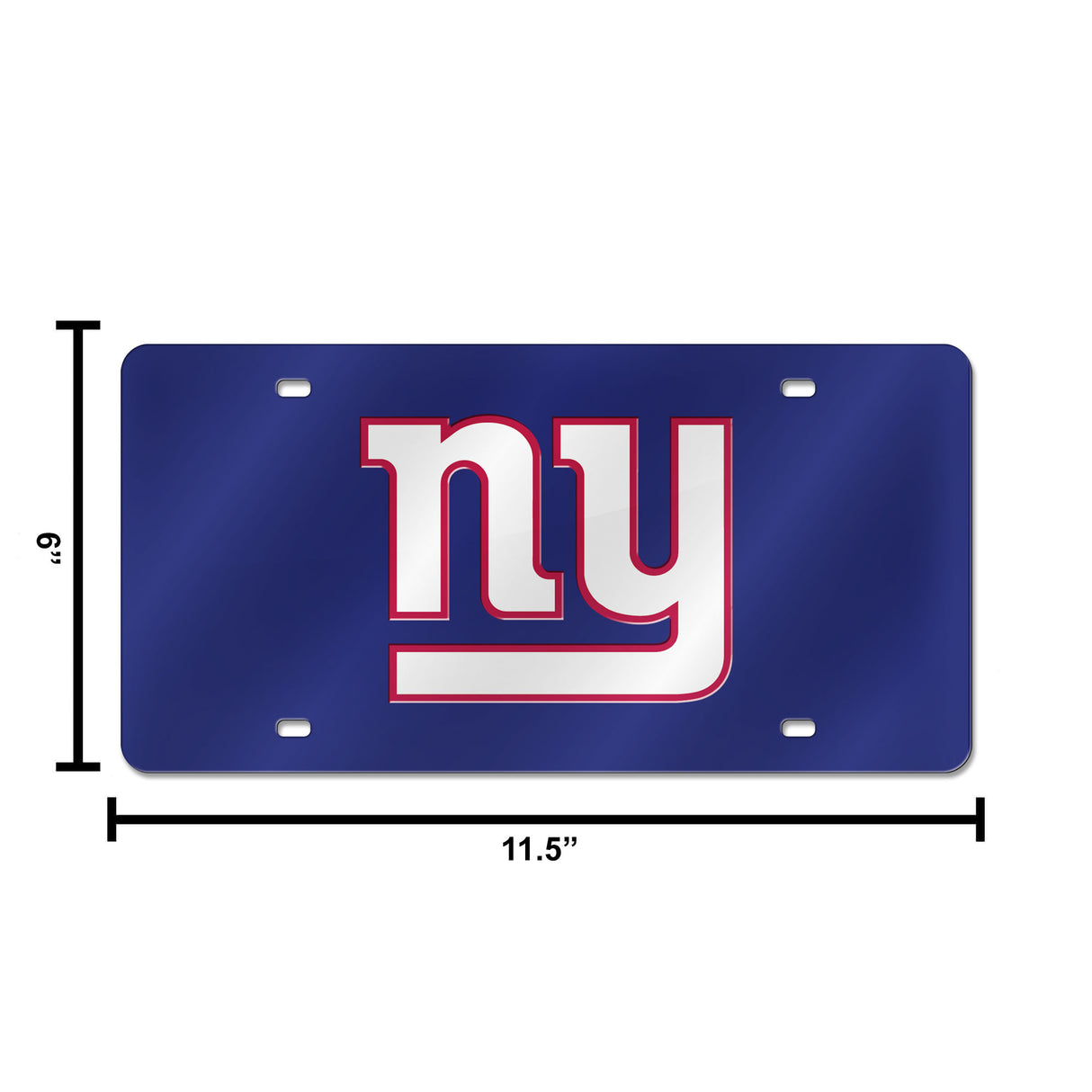 NFL New York Giants Laser Cut License Plate Tag Fan Gear NFL New York Giants