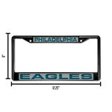 NFL Philadelphia Eagles Laser Cut Chrome License Plate Frame Fan Gear NFL Philadelphia Eagles