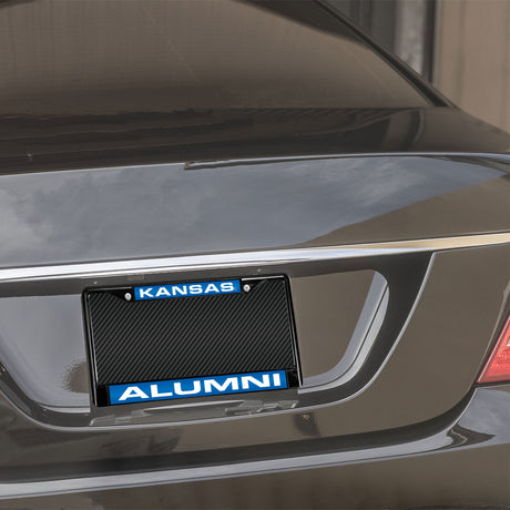 NCAA Kansas Jayhawks Laser Cut Black Chrome License Plate Frame Fan Gear NCAA Kansas Jayhawks