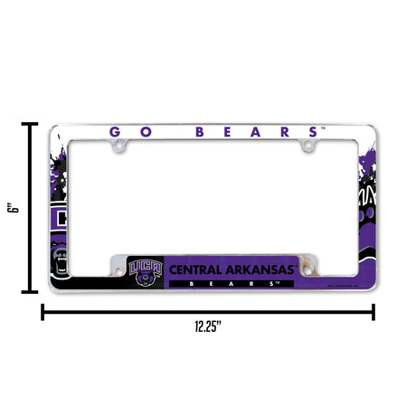 NCAA Central Arkansas Bears All Over Chrome Frame Fan Gear NCAA Central Arkansas Bears
